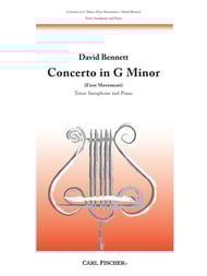 cover CONCERTO IN G MINOR TENOR SAX SOLO cover